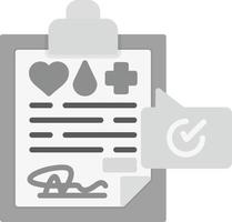 diseño de icono creativo de registro médico vector