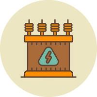 Power Transformer Creative Icon Design vector