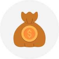 Money Bag Creative Icon Design vector