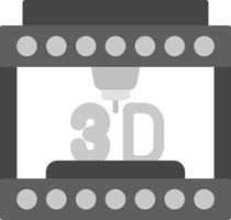 3d Printing Creative Icon Design vector