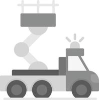 diseño de icono creativo de camión de escalera vector
