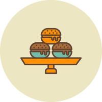 diseño de icono creativo macaron vector