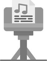 Music Stand Creative Icon Design vector