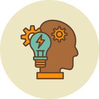 Brainstorm Creative Icon Design vector