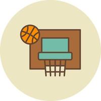 diseño de icono creativo de baloncesto vector