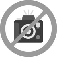 No Camera Creative Icon Design vector