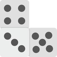 Domino Piece Creative Icon Design vector