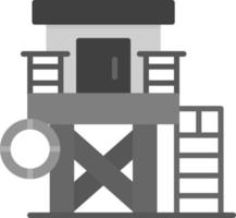 Lifeguard Tower Creative Icon Design vector