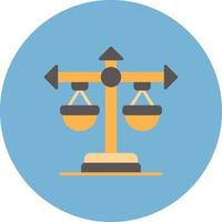 Balance Scale Creative Icon Design vector