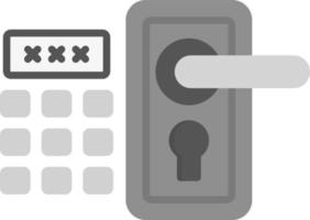 Door Lock Creative Icon Design vector