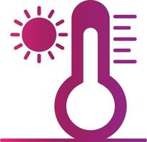 High Temperature Creative Icon Design vector