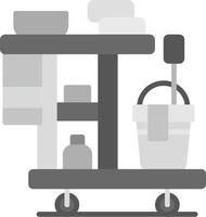 Cleaning Cart Creative Icon Design vector