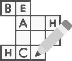 Crossword Creative Icon Design