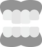 diseño de icono creativo de dentadura postiza vector