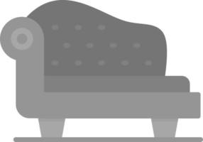 Chaise Longue Creative Icon Design vector