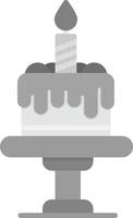 diseño de icono creativo de pastel de cumpleaños vector