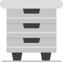 Chest Of Drawers Creative Icon Design vector