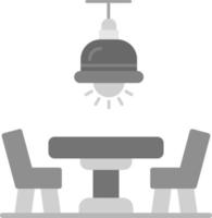 diseño de icono creativo de mesa de comedor vector