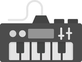 diseño de icono creativo de piano eléctrico vector