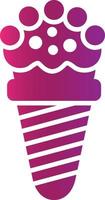 Ice Cream Cone Creative Icon Design vector