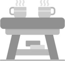 diseño de icono creativo de mesa de café vector