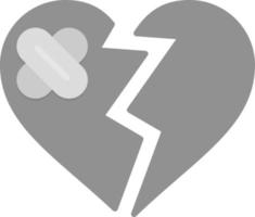 Broken Heart Creative Icon Design vector