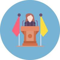 Politician Creative Icon Design vector