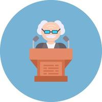 Politician Creative Icon Design vector