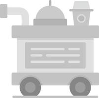 Food Trolley Creative Icon Design vector