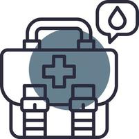 First Aid Kit Creative Icon Design vector