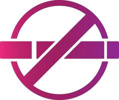 No Smoking Creative Icon Design vector