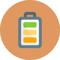 Full Battery Creative Icon Design vector