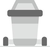 Dustbin Creative Icon Design vector