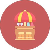 Beach Bar Creative Icon Design vector