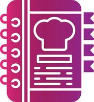 Recipe Book Creative Icon Design vector