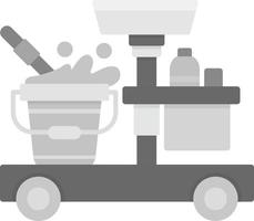 Cleaning Cart Creative Icon Design vector