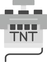 diseño de icono creativo tnt vector