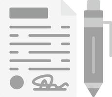 diseño de icono creativo de contrato vector