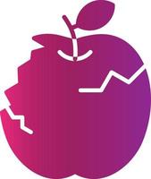 diseño de icono creativo de manzana vector