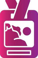 Ski Pass Creative Icon Design vector