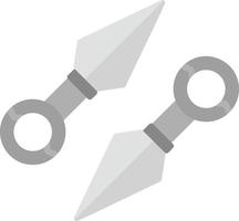 diseño de icono creativo kunai vector