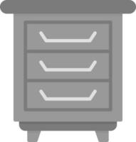 Bedside Table Creative Icon Design vector