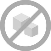 No Sugar Creative Icon Design vector