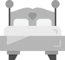 Double Bed Creative Icon Design vector