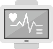 diseño de icono creativo de monitor de ecg vector