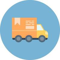 Delivery Truck Creative Icon Design vector