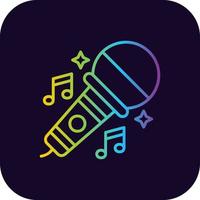 Karaoke Creative Icon Design vector