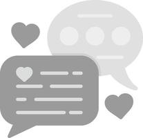 Love Chat Creative Icon Design vector