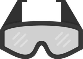 gafas de laboratorio diseño de icono creativo vector