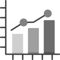 Growth Chart Creative Icon Design vector